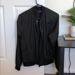 Black bomber jacket